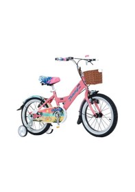 Resim 16 Jant Bisiklet Hawaii Hasır Sepetli, Deri Elcikli Çocuk Bisikleti, 4-6 Yaş Çocuk Bisikleti Pembe 