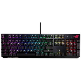 Resim Asus ROG Strix Scope Aura Sync RGB Türkçe NX Red Switch Geniş Ctrl Tuşu Mekanik Oyuncu Klavye 