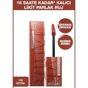 Resim Maybelline New York Super Stay Vinyl Ink Likit Parlak Ruj 130 Extra 