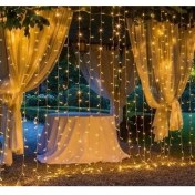 Resim 3x3 Perde LED 300 Adet Ledli Gün Işığı 8 Mod Eklemeli Pl-10 