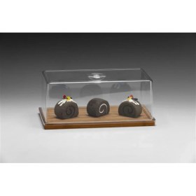 Resim Bamboo Altlı Pc Kapaklı Baton Fanus 