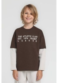 Resim Xo Kids Erkek Çocuk Sweatşirt 4-8 Yaş 1845 Kahve 