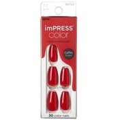 Resim impress Color Medium Coffin Shape Nails Takma Tırnak 86743 