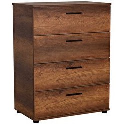 Resim Adore Mobilya Trendline 4 Çekmeceli Oslo Ceviz Şifonyer 