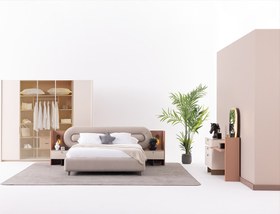 Resim Pastel Yatak Odası Takımı 