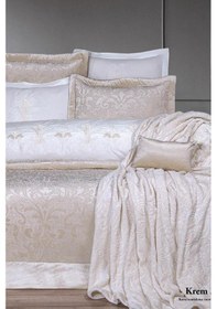 Resim Çeyiz Diyarı Mihrimah 11 Parça Çeyiz Seti Krem Krem 