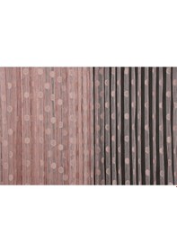 Resim Küçük Puanlı Model Pudra Renk Hazır Ip Perde 300x280 Cm 
