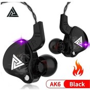 Resim Lasonstiges Ak6-siyah Qkz Ak6 Hifi Kablolu Kulaklıkyarış Spor Kulaklık Bas Stereo Gürültü Azaltma Kulaklık Musicearbuds Mic İle Kulak İçi 