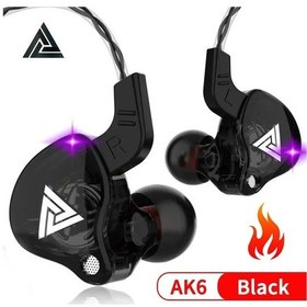 Resim Lasonstiges Ak6-siyah Qkz Ak6 Hifi Kablolu Kulaklıkyarış Spor Kulaklık Bas Stereo Gürültü Azaltma Kulaklık Musicearbuds Mic İle Kulak İçi 