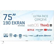 Resim Onvo OV75F500 4K Ultra HD 75" 190 Ekran Uydu Alıcılı webOS Smart LED TV Onvo OV75F500 4K Ultra HD 75" 190 Ekran Uydu Alıcılı webOS Smart LED TV