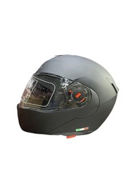Resim Free-M 961 Mat Siyah Güneş Vizörlü Çene Açılır Kask Modeli 