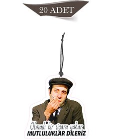 Resim Genel Markalar Olmadı Bir Sigara Yakar Komik Tasarımlı 20'li Oto Kokusu ve Oto Aksesuarı 