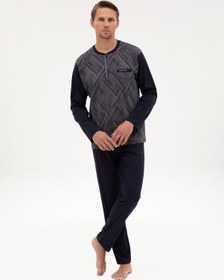 Resim Pierre Cardin Erkek Lacivert Pijama Takım 50322640-200 Lacivert 