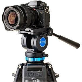 Resim Benro KH-26P Video Tripod Uzun Model Alüminyum Yapı ile Profesyonel Kullanım İçin Stabil Destek 