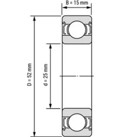 Resim 6205 Zz Rulman 25X52X15 298396079 