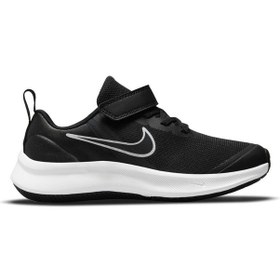 Resim Nike Star Runner 3 Siyah Beyaz Çocuk Spor Ayakkabı DA2777-003 v1 Nike