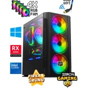 Resim Zeiron Ironhide X60 I5-10400F 32GB Ram 256GB SSD 1tb HDD RX580 8gb Oyuncu Masaüstü Bilgisayar 