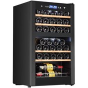 Resim Berfmann Çift Bölmeli Şarap Dolabı ve Soğutucu (34 Şişelik) 