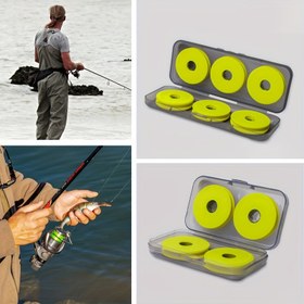 Resim 4 adet/6 adet 6cm Köpük Makara Kutusu ABS Anti-düşme ve Basınç Dayanıklı Makara Kutusu, Dış Mekan Balıkçılığı için Uygun Taşınabilir Makara Kutusu 