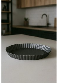 Resim Polochef Akasya Granit Torte, Turta, Kek Kalıbı 28 Cm Siyah Siyah 