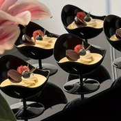 Resim 10 adet/5 adet Tatlı Bardağı, Dondurma Bardağı, Mousse Bardağı, Puding Bardağı, Yüksek Kaliteli Yaratıcı Sandalye Tasarımı, Tekrar Kullanılabilir Plastik Tatlı Bardakları, Pişirme Tatlı Dükkanları, Doğum Günü Partileri, Düğün Tatlı Masası Siyah ve Beyaz 