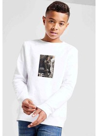 Resim Newt Maze Runner Baskılı Unisex Çocuk Beyaz Sweatshirt Beyaz 