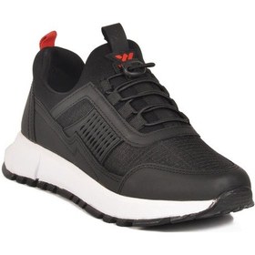 Resim Nans 6006 G Siyah-kırmızı Fileli Kilit Bağcıklı Unisex Spor Ayakkabı Siyah - Kırmızı 