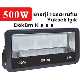 Resim 500W Led Projektör Park Bahçe Çevre Site Bina Tabela Dış Mekan Led Lamba 