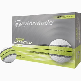 Resim Tour Response Stripe Golf Topu Yumuşak Urethane Kaplama Premium Seri - Neon Sarı 