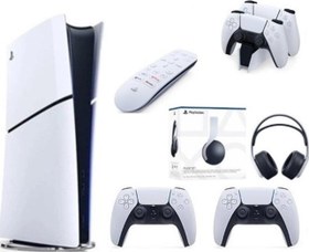 Resim Sony Playstation 5 Slim Dijital+2.Dualsense + Şarj İstasyonu+ Media Kumanda +3D PLUS KULAKLIK 