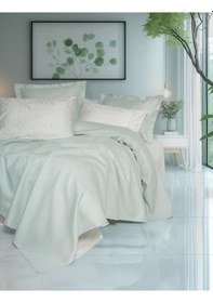 Resim Cotton Box Serenity Bambu Çift Kişilik Pike Takımı Brisa Mint Çok Renkli 