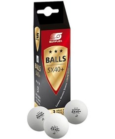 Resim Sunflex Sx40 3 Yıldız 3'lü Masa Tenisi Maç Topu 