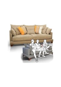 Resim Seray Sernil 3Lü Pofuduk Kanepe Seray'Dan 