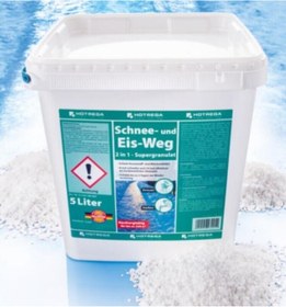 Resim Hotrega Kar Ve Buz Çözücü 2'si 1 Arada - Süper Granül, Çözme Granülleri, Serpme Maddesi (5 LİTRE) 