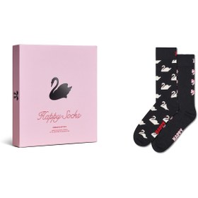 Resim Happy Socks Kadın Siyah Desenli Pamuklu Çorap - Pembe / 36-40 
