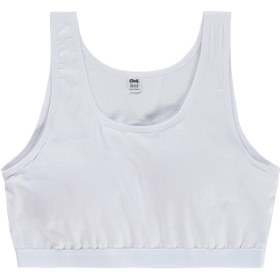Resim Civil Girls Basic Pedli Geniş Askı 10-12 Yaş Kız Çocuk Büstiyer - Beyaz - Beyaz / 10-11 Yaş 