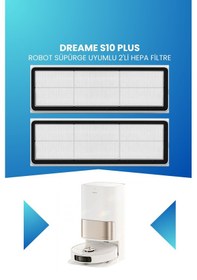 Resim Dreame S10 Plus Robot Süpürge Uyumlu 2'li Hepa Filtre 