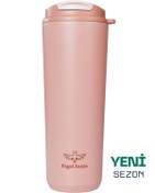 Resim Fagel Fenix 710 ml Triple Sip Dune Rose Çift Katmanlı Paslanmaz Çelik Termos Matara 