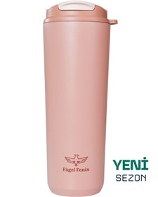Resim Fagel Fenix 710 ml Triple Sip Dune Rose Çift Katmanlı Paslanmaz Çelik Termos Matara 