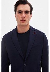 Resim Twn Slim Fit Lacivert Düz Kumaş Ceket 4ec04e301464m Lacivert 