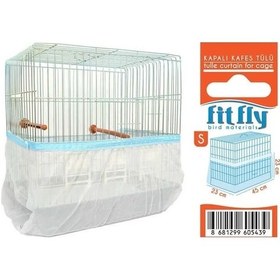 Resim Fit Fly Kapalı Lüx Kuş Kafesi Tülü Small 45x23x23 Cm 