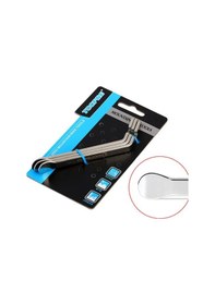 Resim Bisiklet Lastik Sökme Takma Levyesi Metal 3'lü Set Yuvarlak Köşeli Uzun Tip Gri Renk Gri 