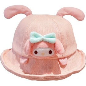 Resim My Melody Pembe Oyuncak Aplikeli Kulaklı Şirin Şapka Pembe 
