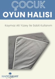 Resim HAPPYNIGHT Nesty Play Mat | Çocuk Oyun Halısı 4 cm Visco Memory Foam Kaymaz Yumuşak Matı 