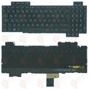 Resim Asus Uyumlu GL504GM, GL504GS, GL504GV, GL504GW Klavye Tuş Takımı Tuş Seti Led Işıklı Siyah Türkçe 