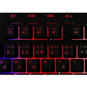 Resim Rampage KB-RX7 ALPOR PRO Usb Kablolu Sese Duyarlı RGB Aydınlatmalı Gaming Q Klavye 