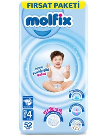 Resim Molfix Bebek Bezi 4+ Beden Maxi Plus Fırsat Paketi 52 Adet - Standart / Standart 