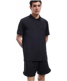 Resim Koton Kısa Kollu Regular Fit Basic Polo Yaka Spor Tişört Siyah 5sam10026nk Siyah 
