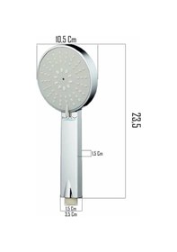 Resim T-may Lidya Eko Mafsallı Duş Seti Üst Takımı Krom 