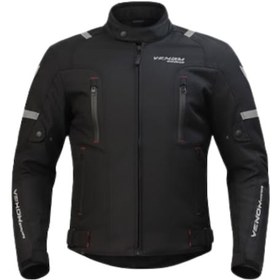 Resim Venom Air Racing 4 Mevsim Motosiklet Montu Siyah 